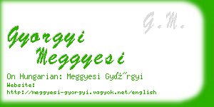 gyorgyi meggyesi business card